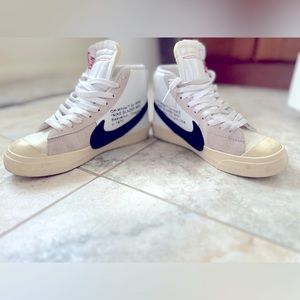 Barely used Nike off-white blazers. 6 women’s.